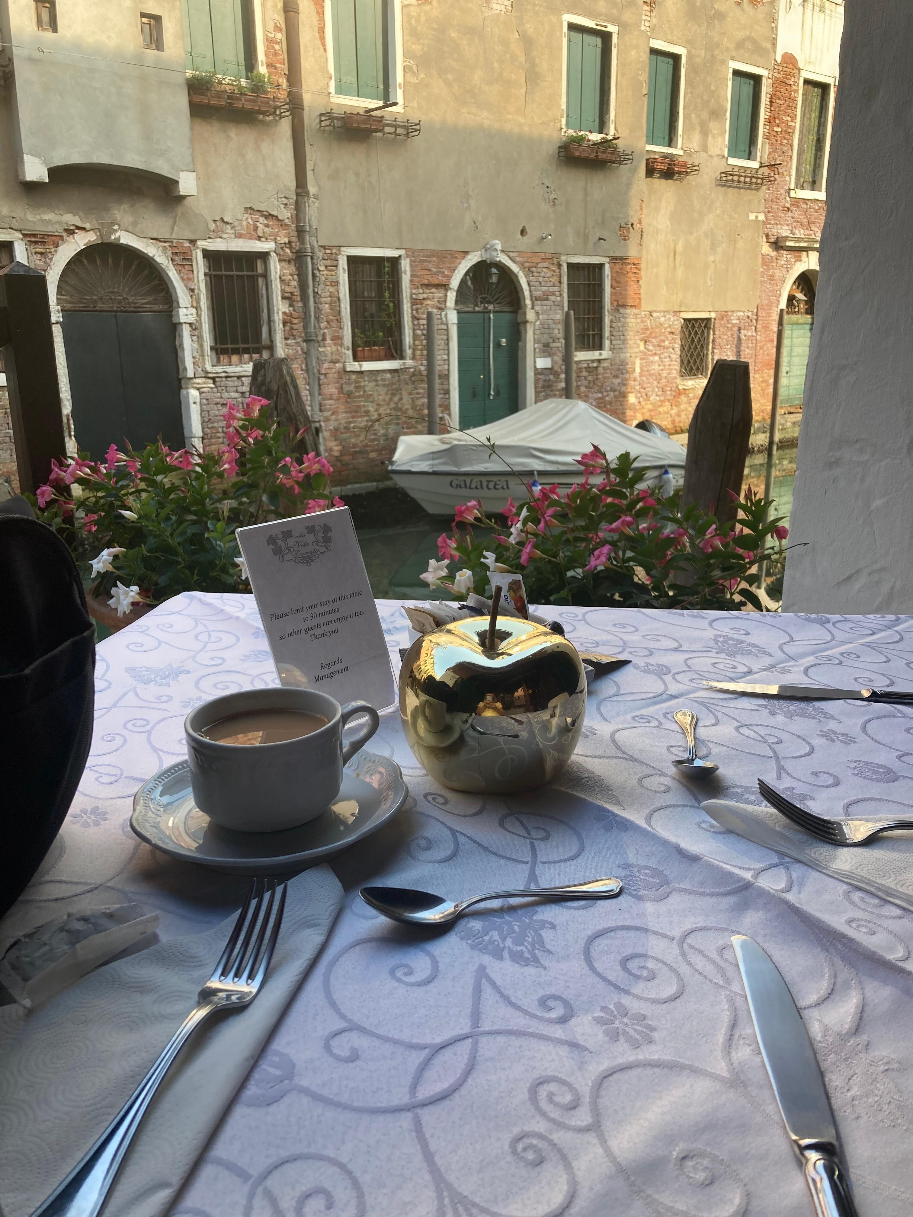 Balcony at breakfast 