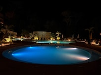Pool at night