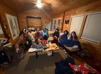 Loved the huge couch that fit so many people