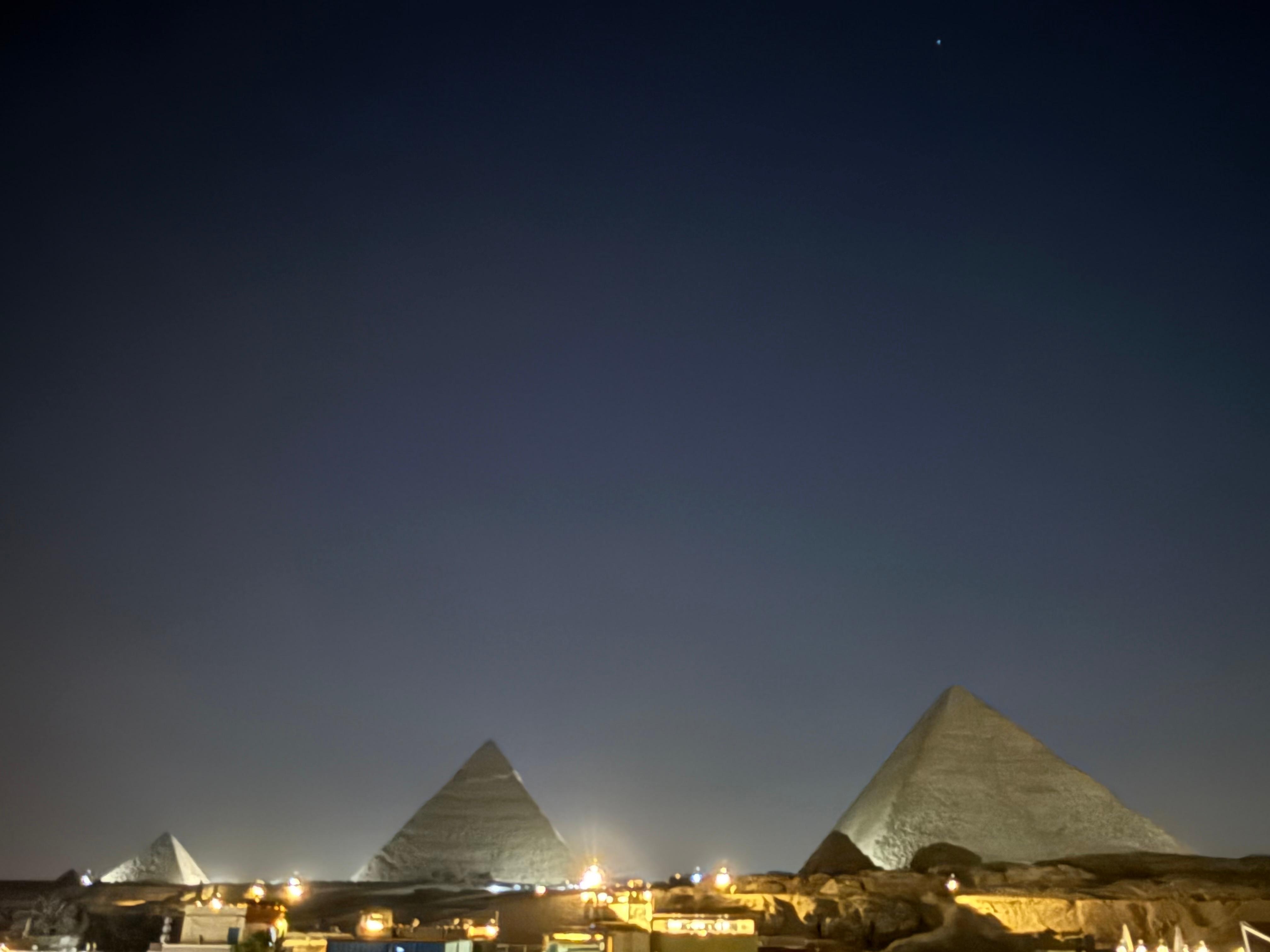 View from the rooftop restaurant 