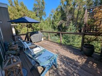 Deck off the back of the house