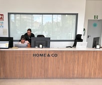 Front reception desk