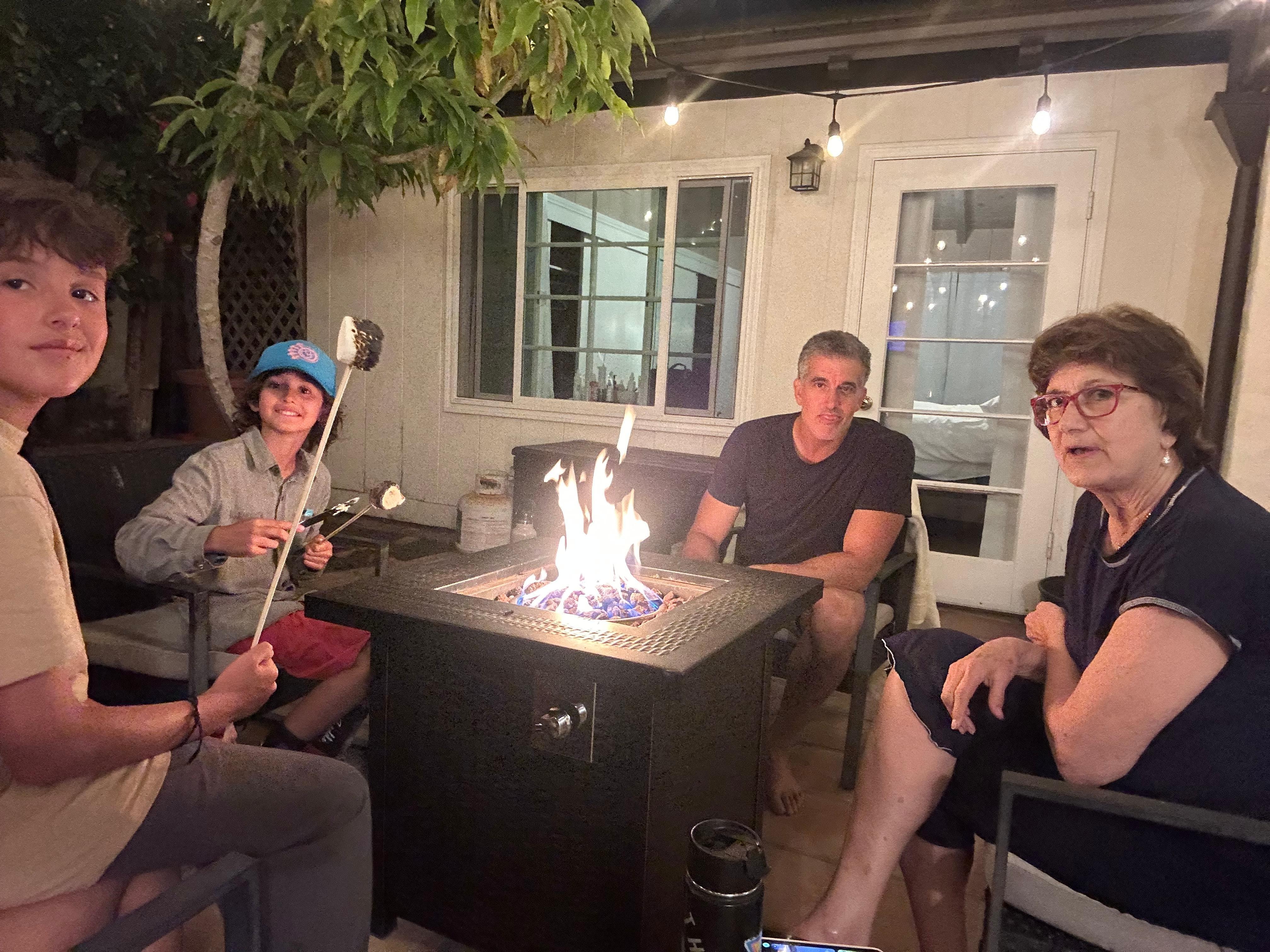 Enjoyed roasting marshmallows 