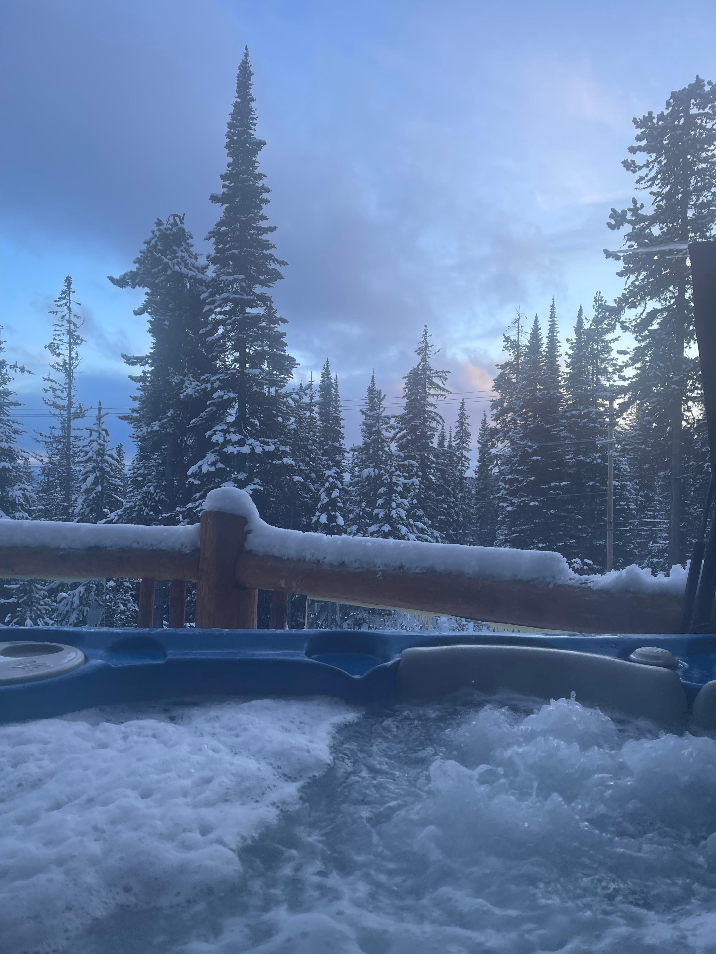 View from the hot tub.