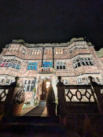 Amazing view from the castle at nighttime all lit up !