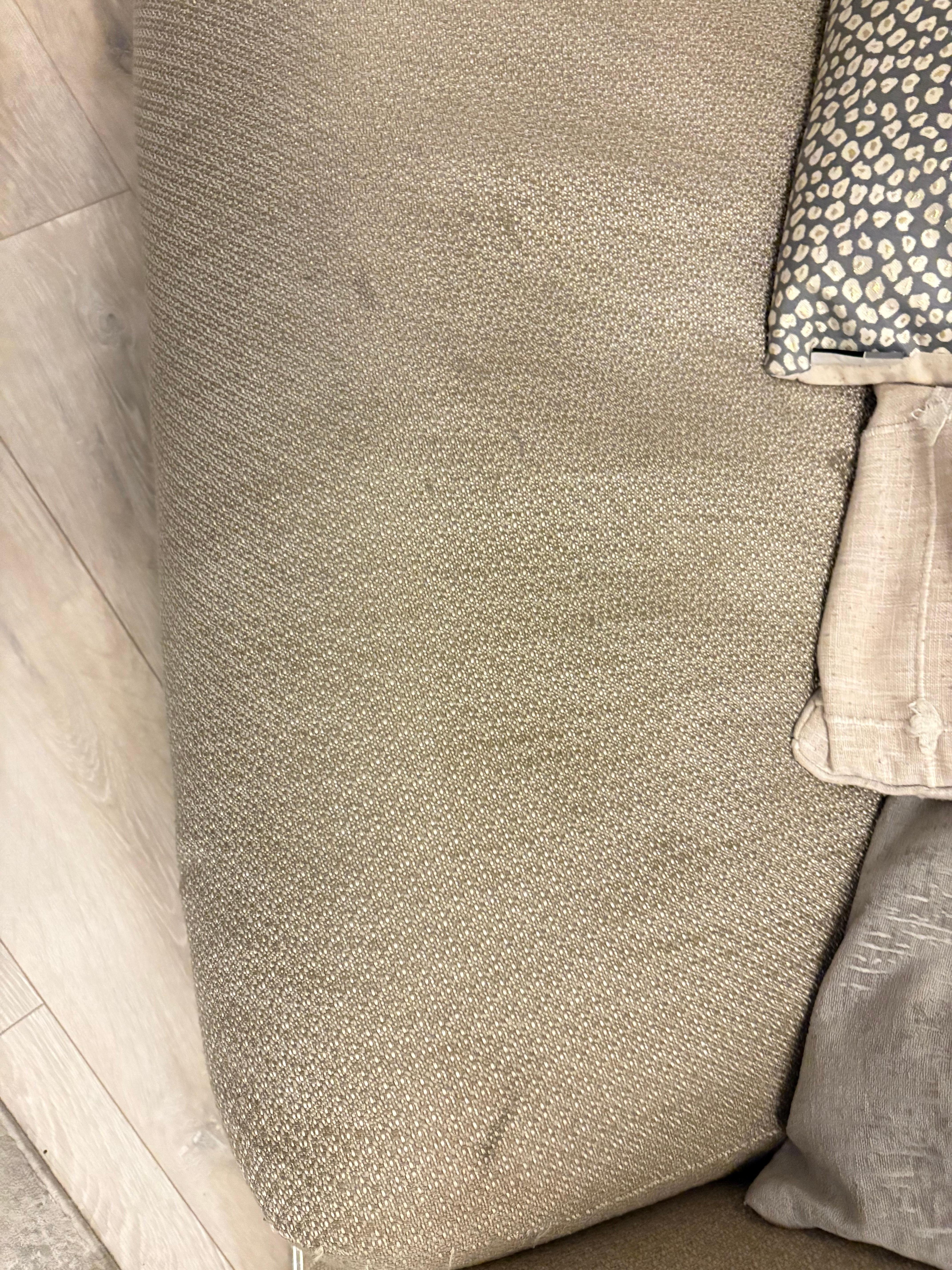 Stains on the sofas and dining chairs. 