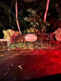 Entrance to the condos. Very difficult to see at night!!