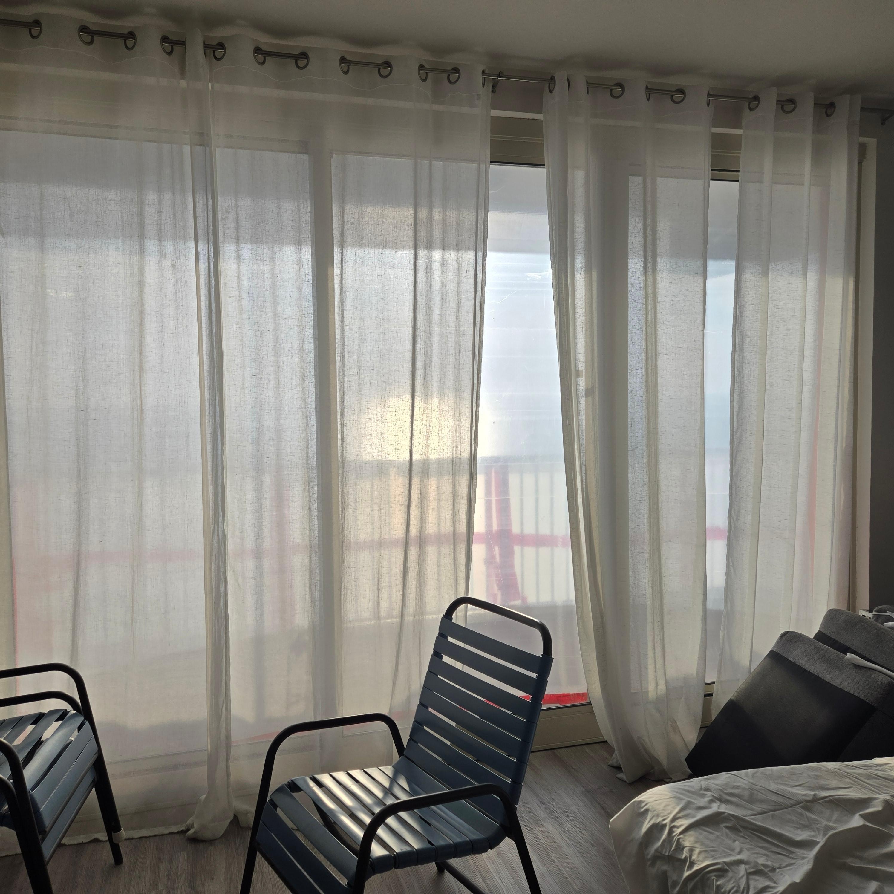 Taped up balcony we could not use