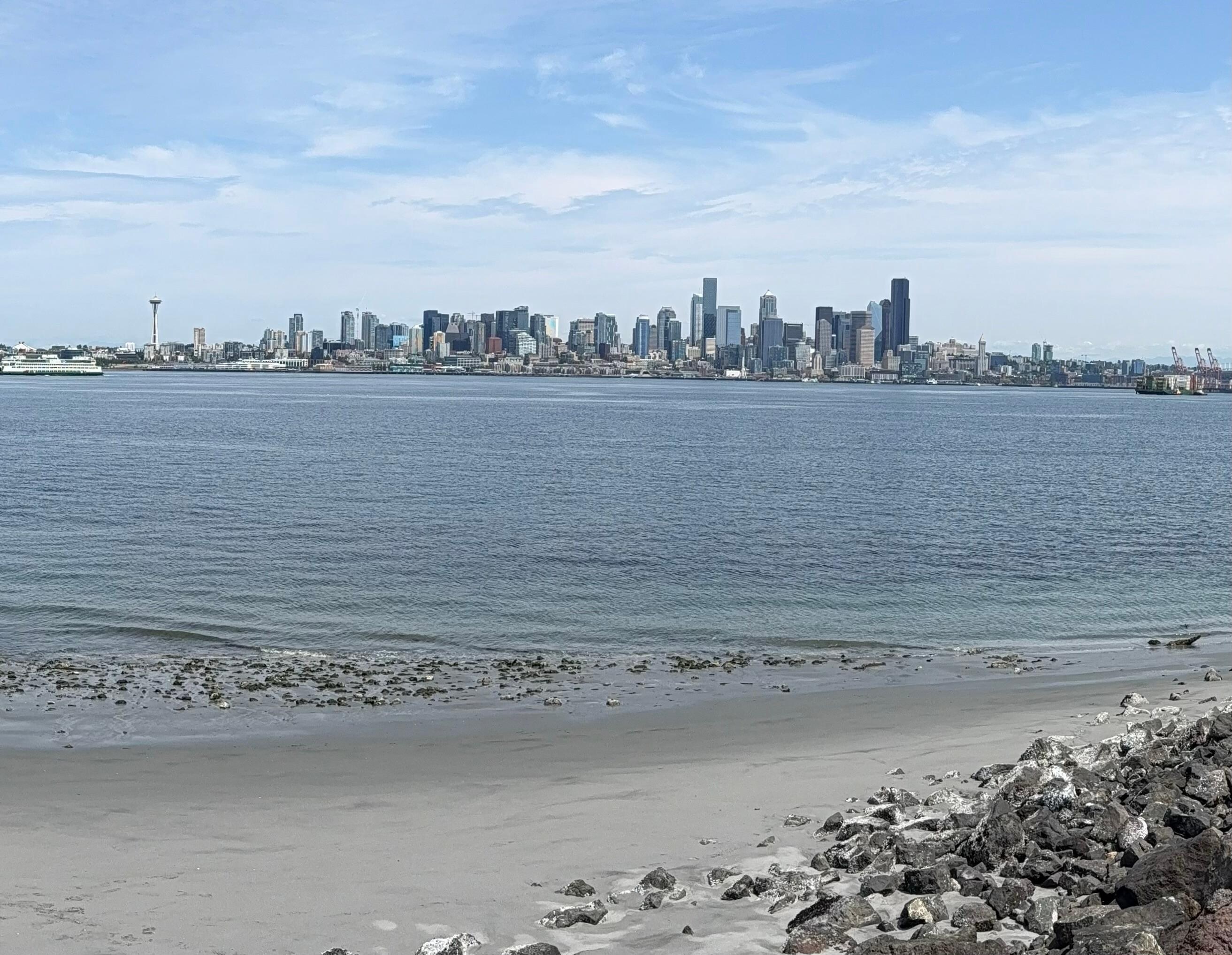 Seattle from Love Lock Fence