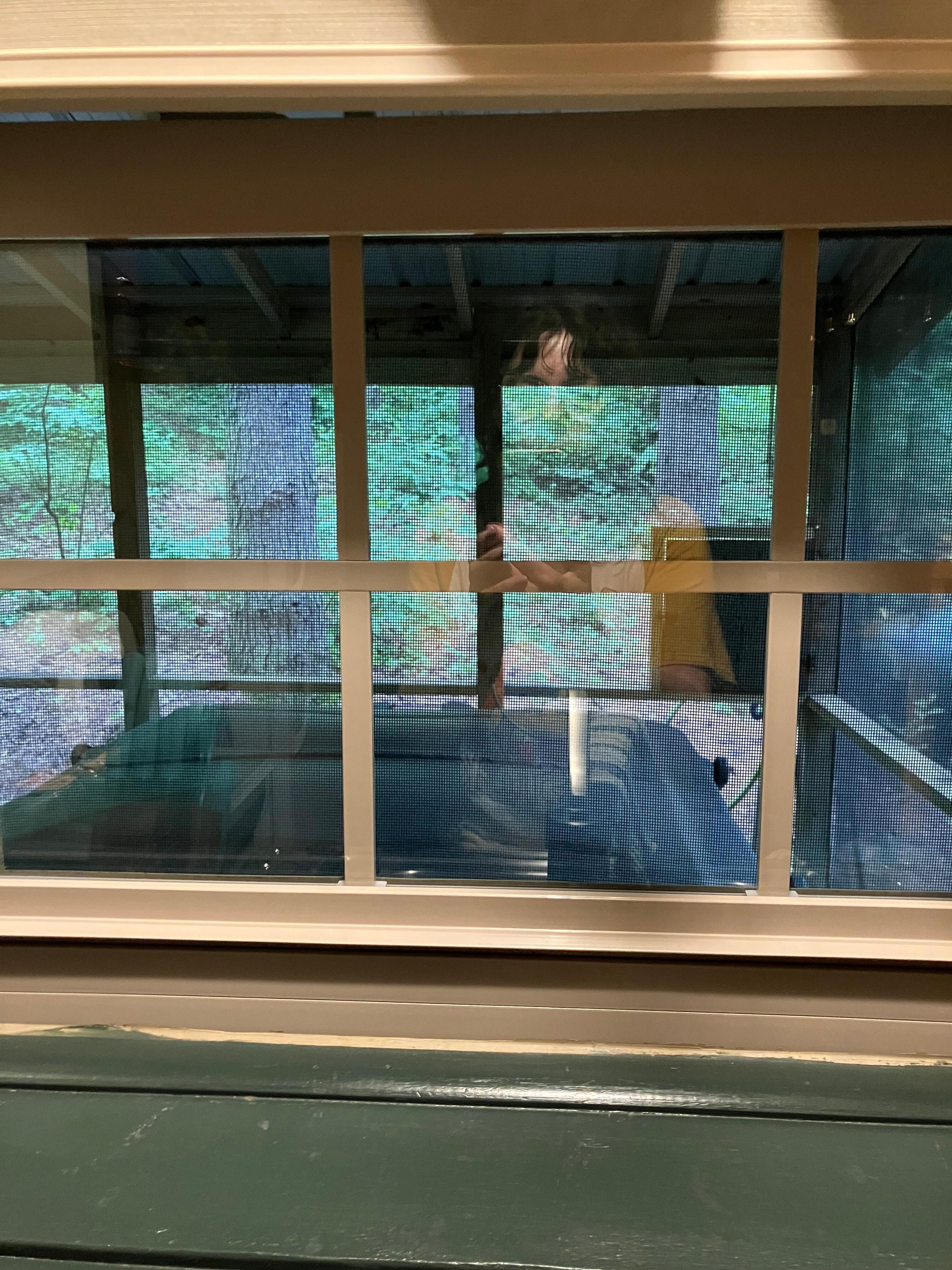 Screened in hot tub! 