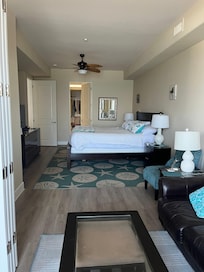 Master bedroom. So roomy and beautiful.