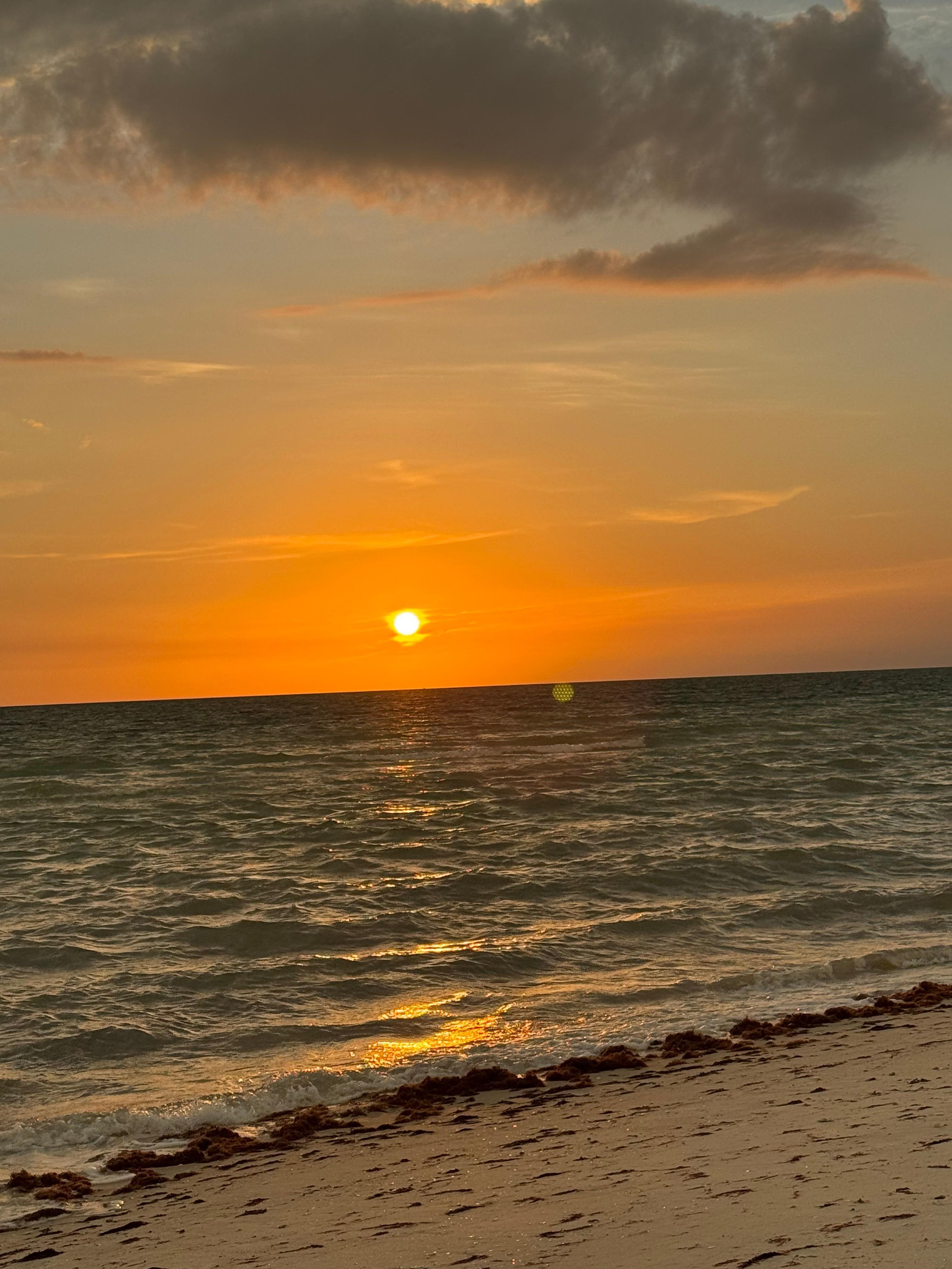 Sunset from ‘our’ beach 