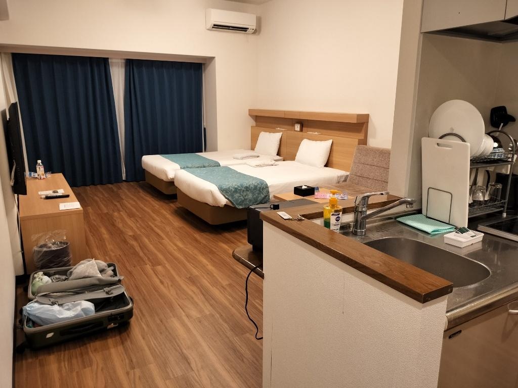 広々としたお部屋ベッドの硬さもちょうど良い