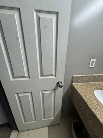 Door looks like it came out of a crack house