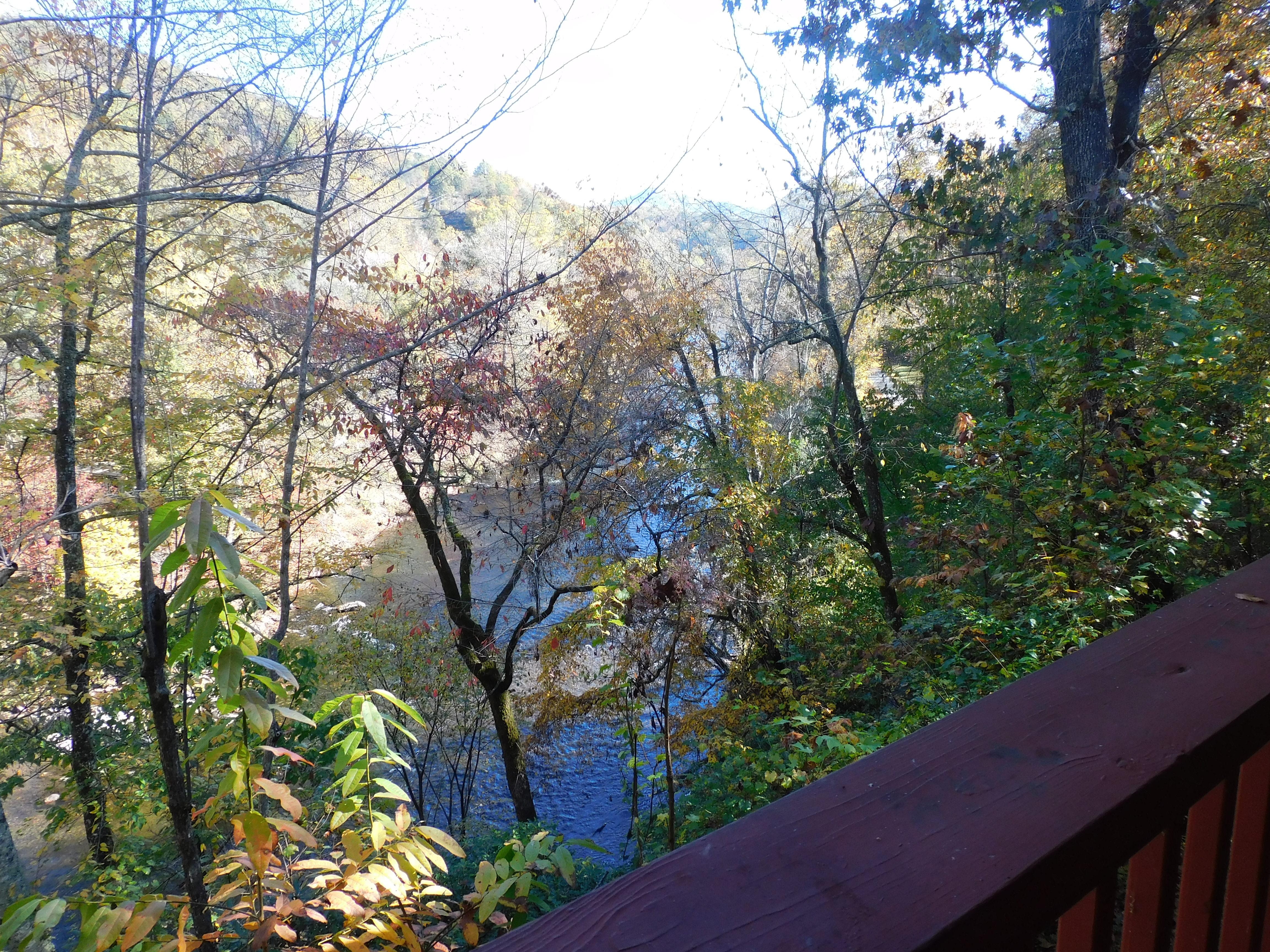 Clean, clear river view.