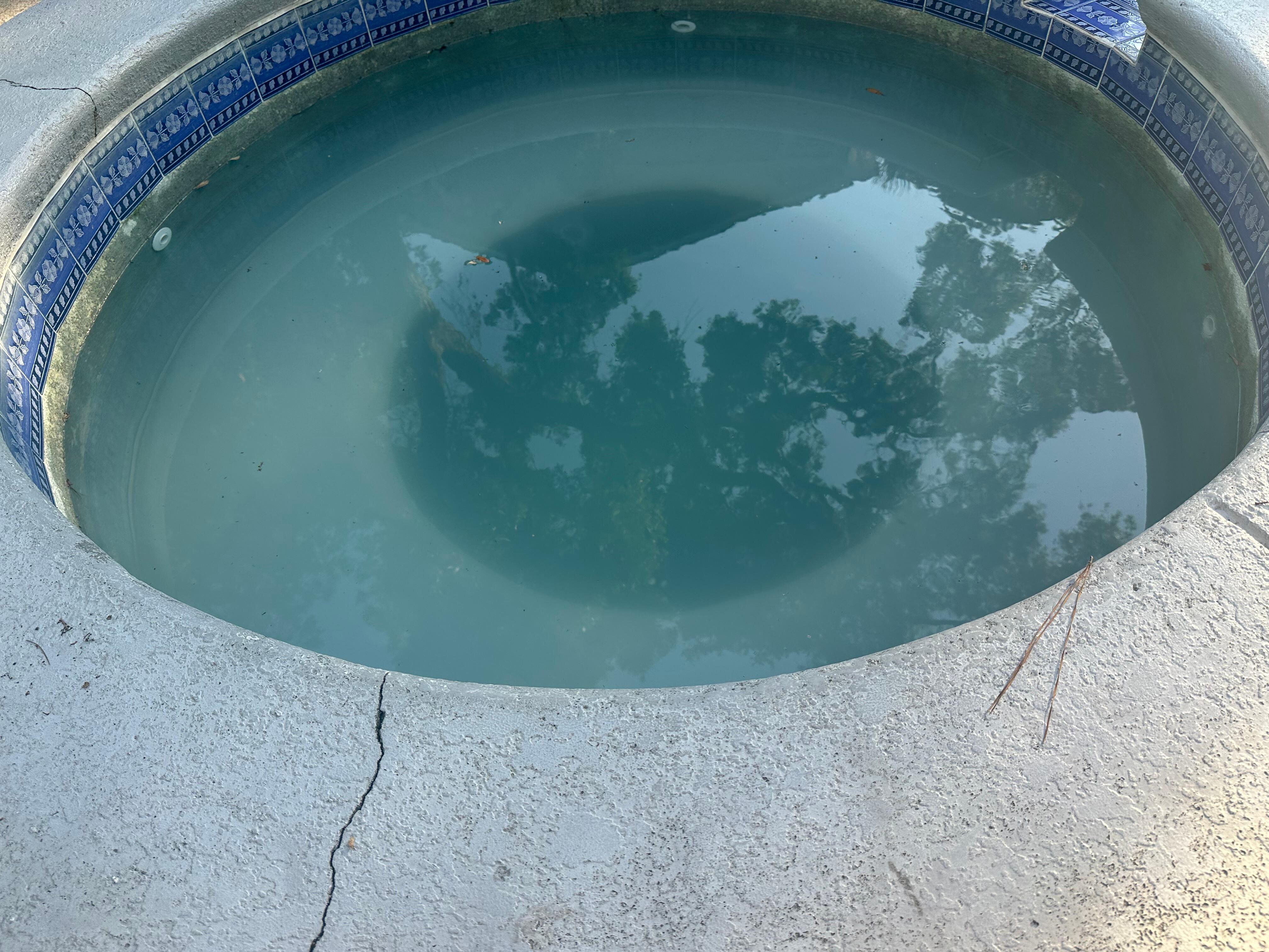 Dirty hot tub