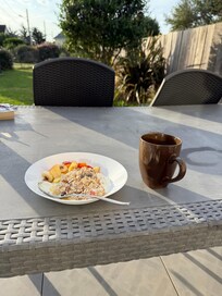 Breakfast on the patio