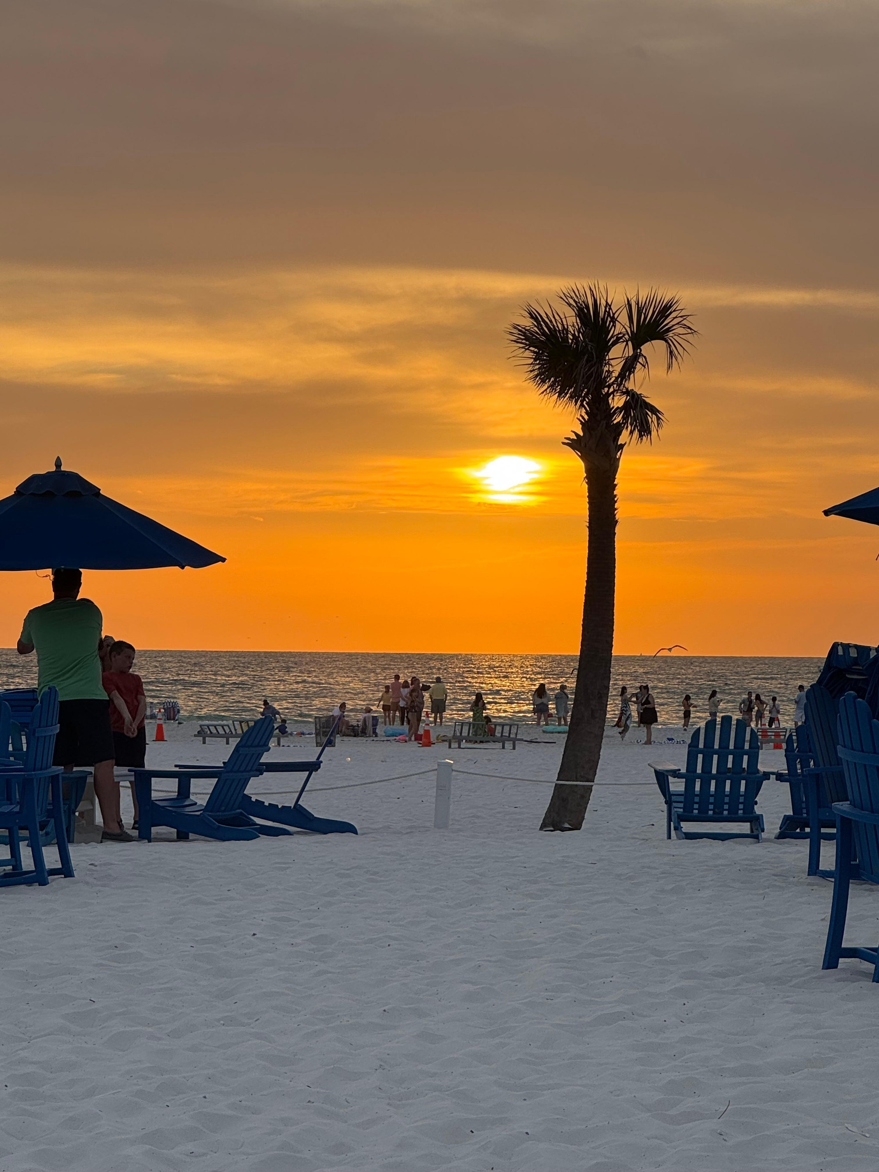 Sunset from Tiki bar.