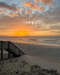 Early spring sunrise from the Endless Wave's oceanfront deck, 15 March 2026