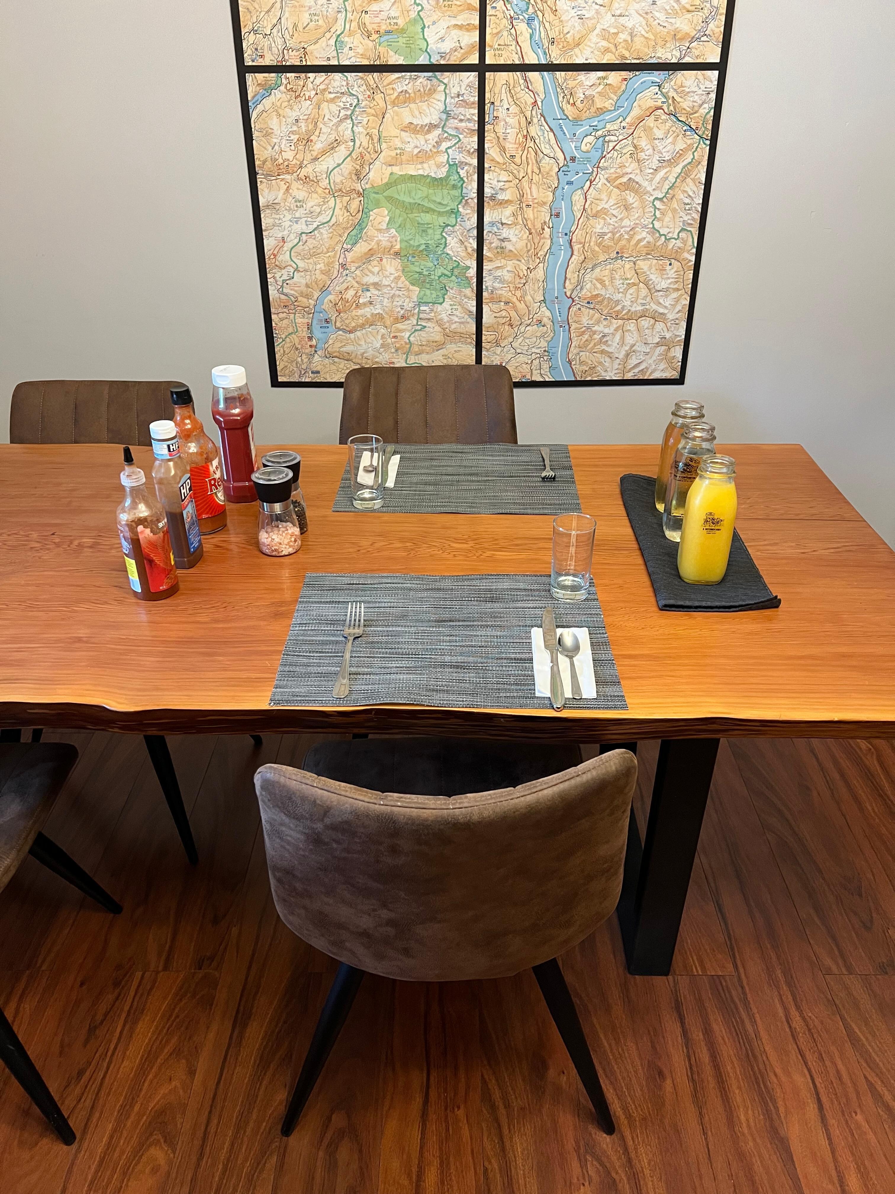 Our breakfast for two. You were able to pick from 3 different times in the morning prior to checkout so you had time to enjoy your breakfast and still pack and not feel rushed out.