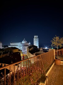 Fra hotellets takterrasse