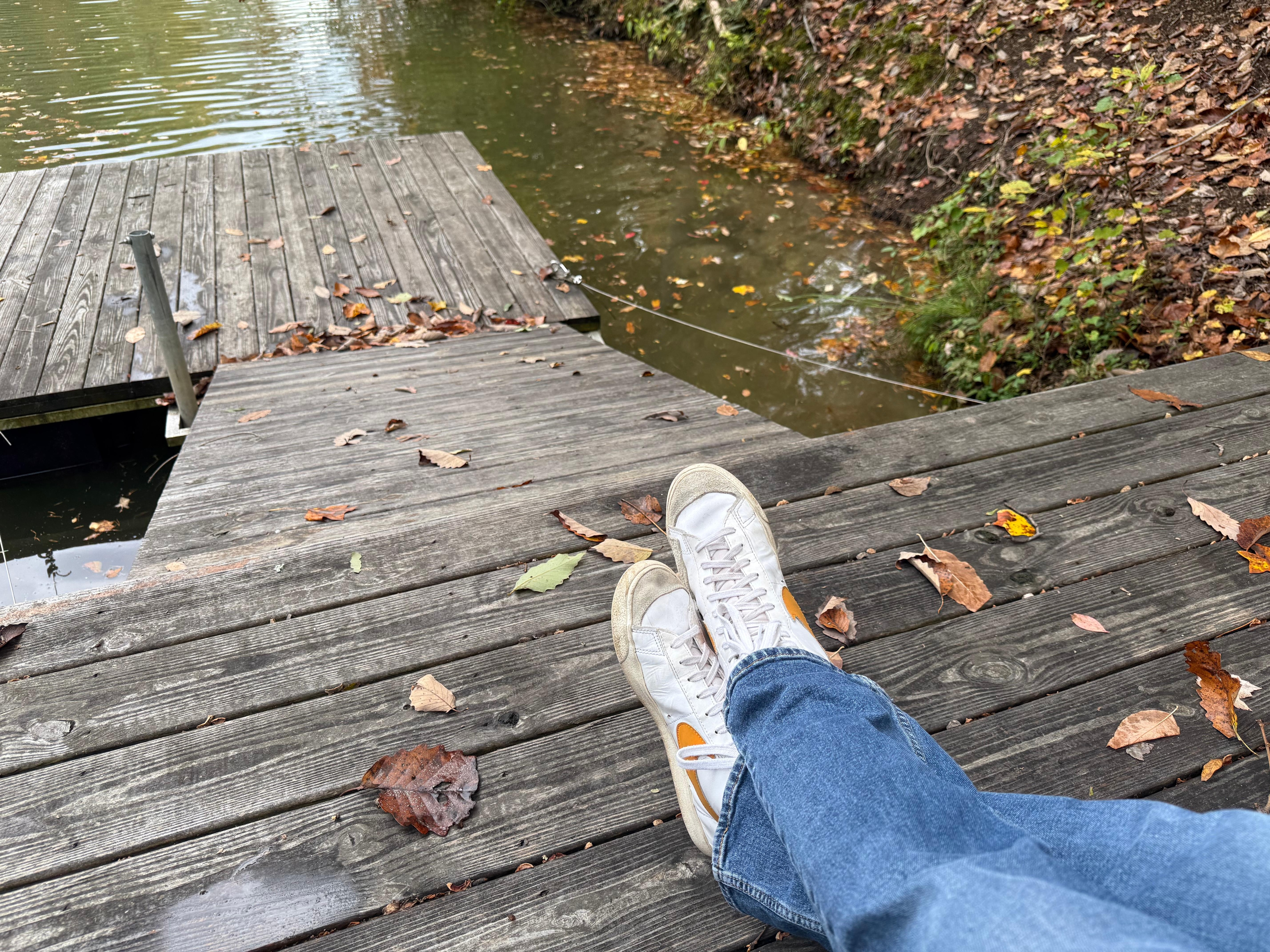 The boat dock was so peaceful!