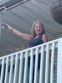 My wife saying hello.