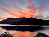 Stunning sunrise from the patio