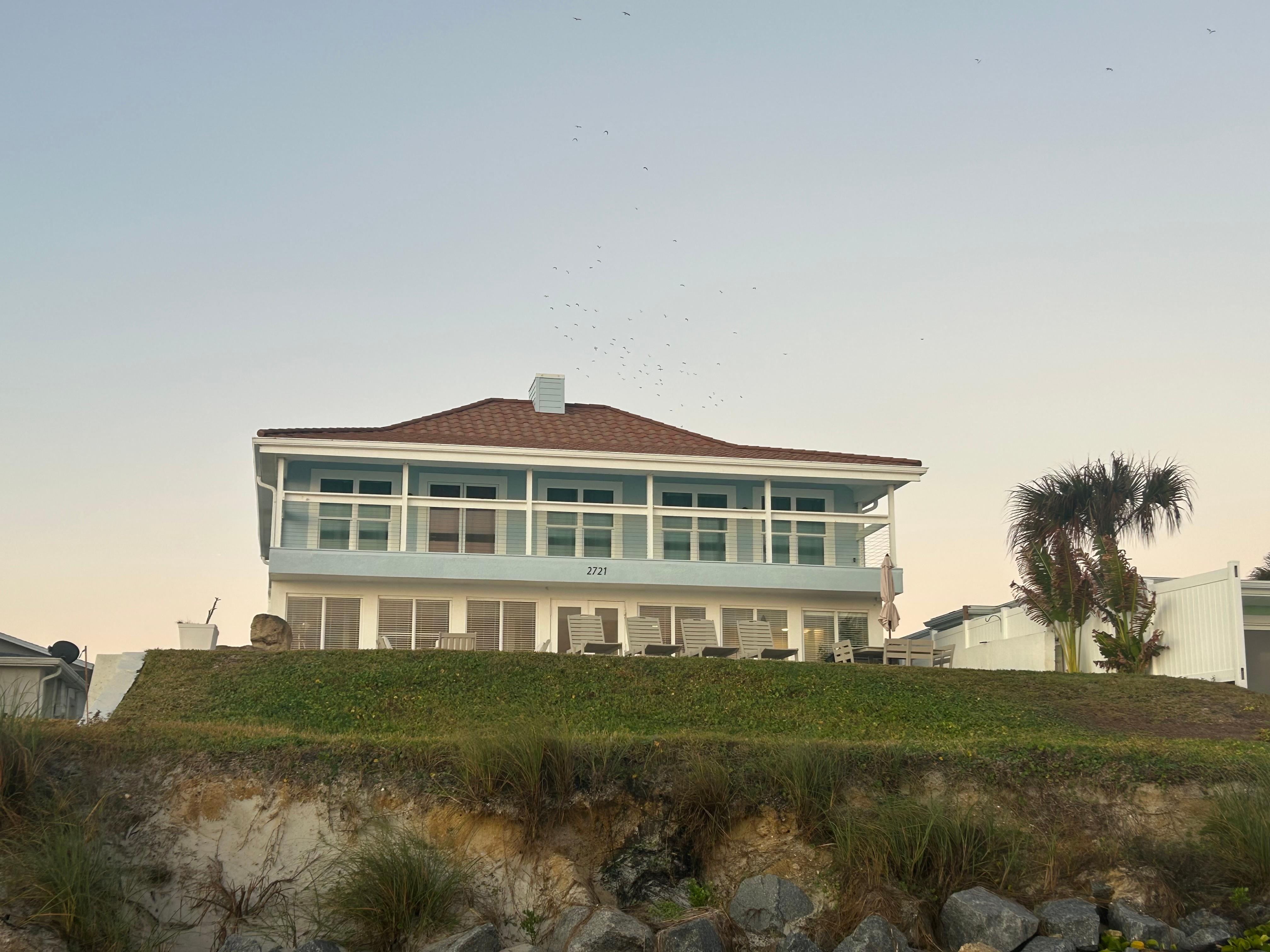 View of the backside of the home. 