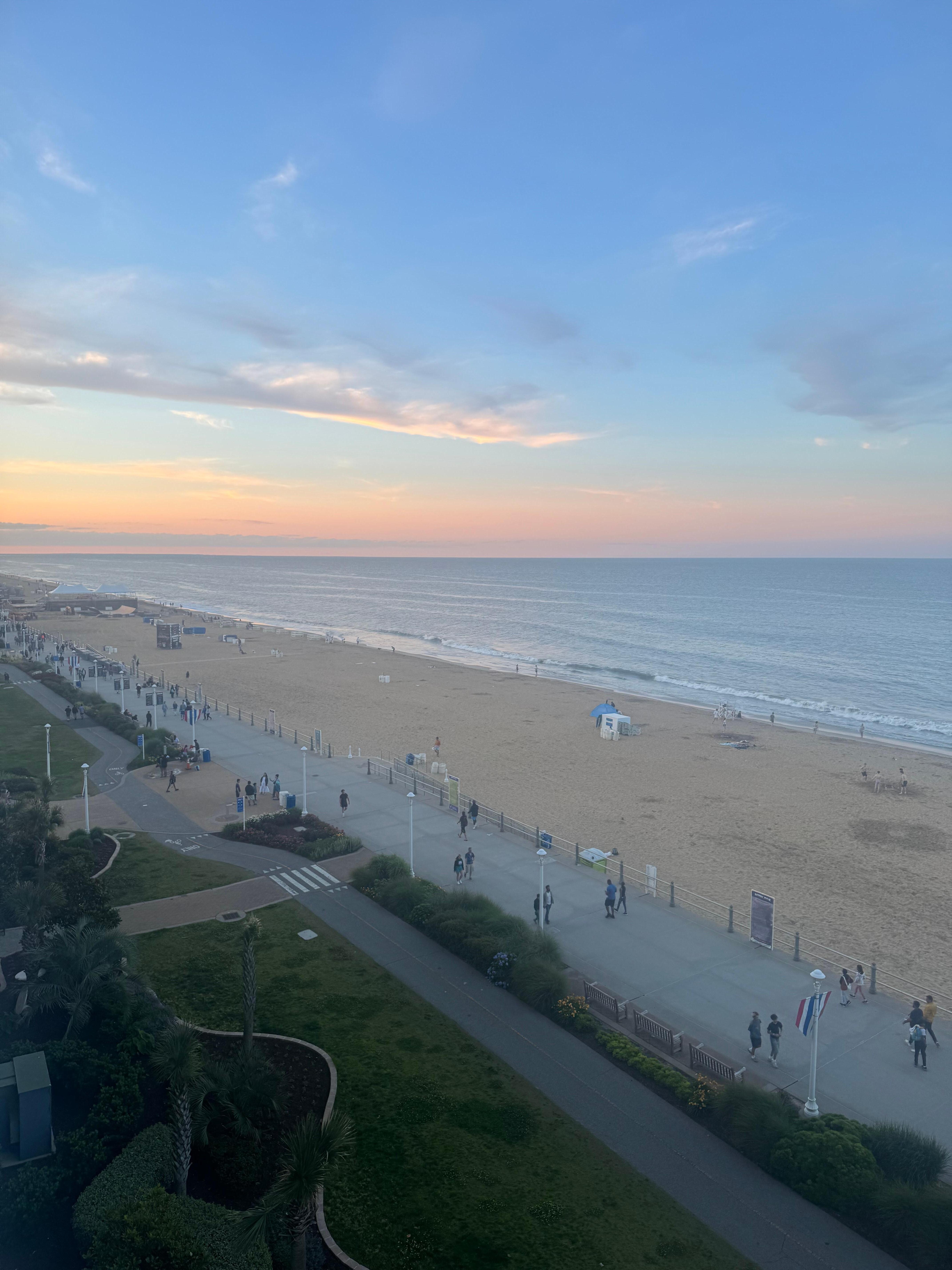 Sunset from balcony 