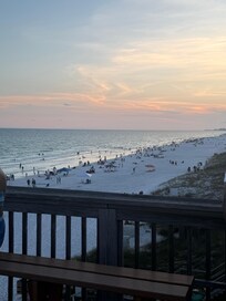 The view from the top of the beach bar!