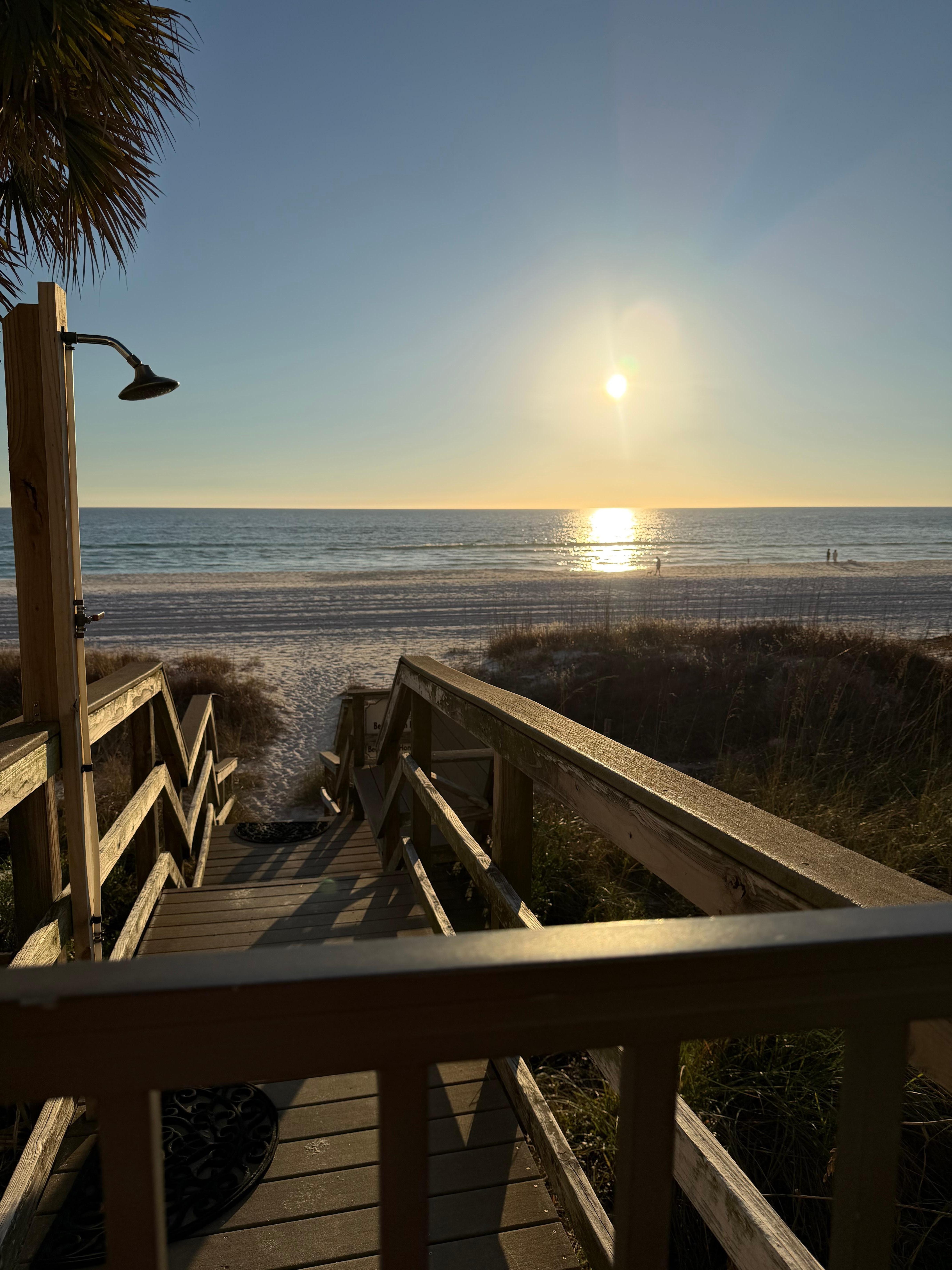 Sunrise view with coffe