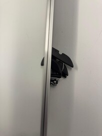 Hangers do not fit inside closet