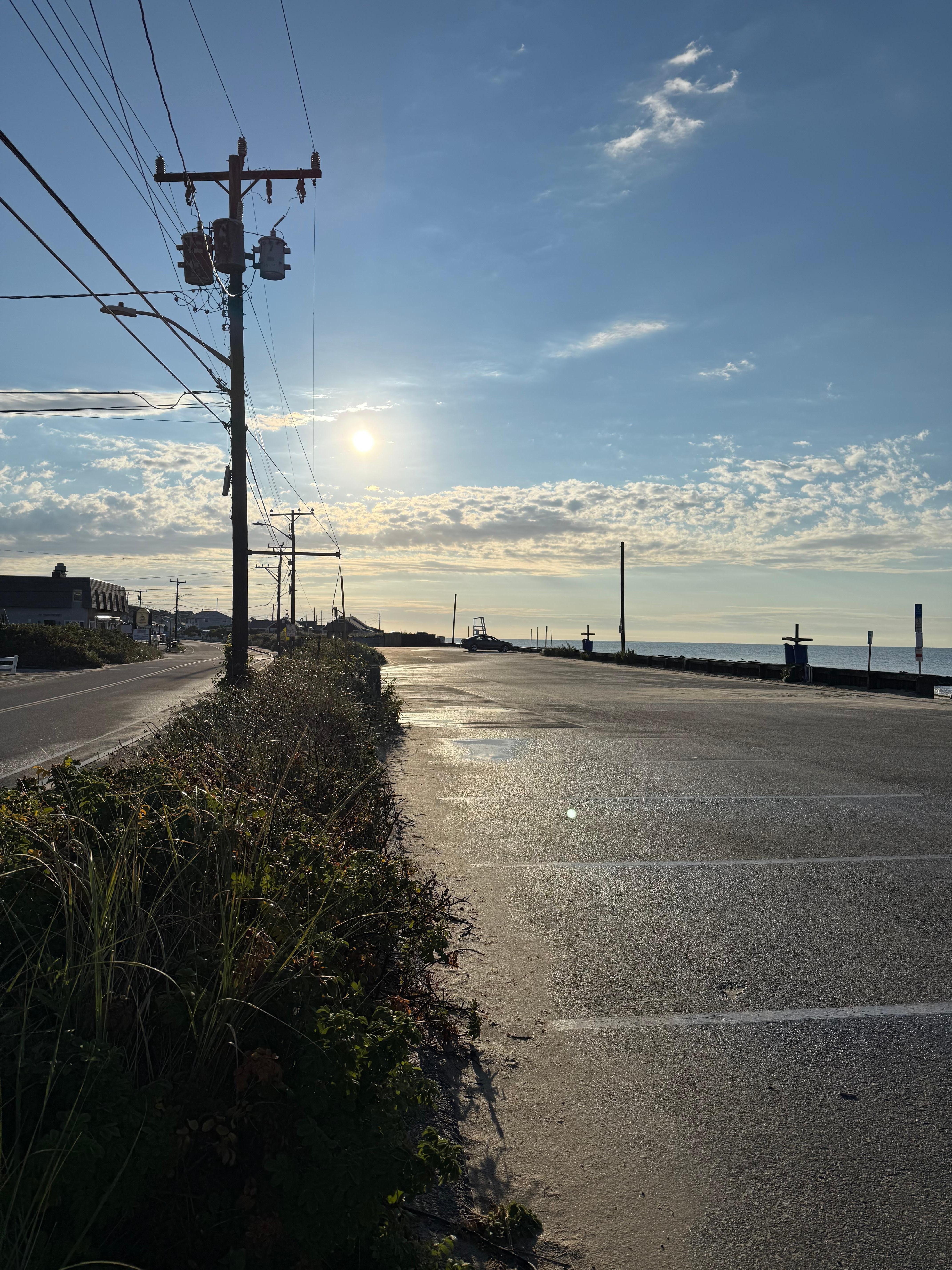 Sunrise on the beach. 