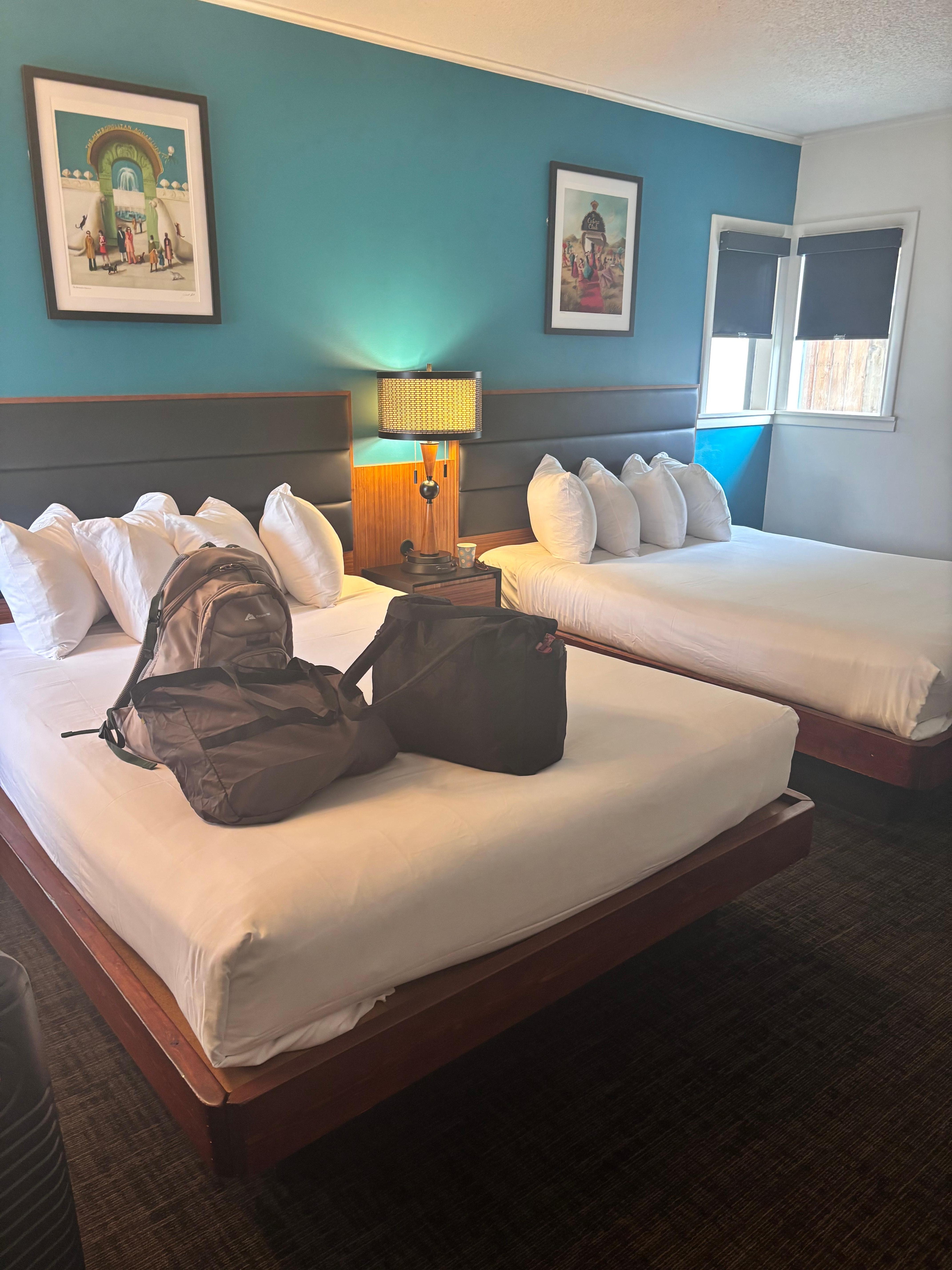 Clean and comfortable beds. 
