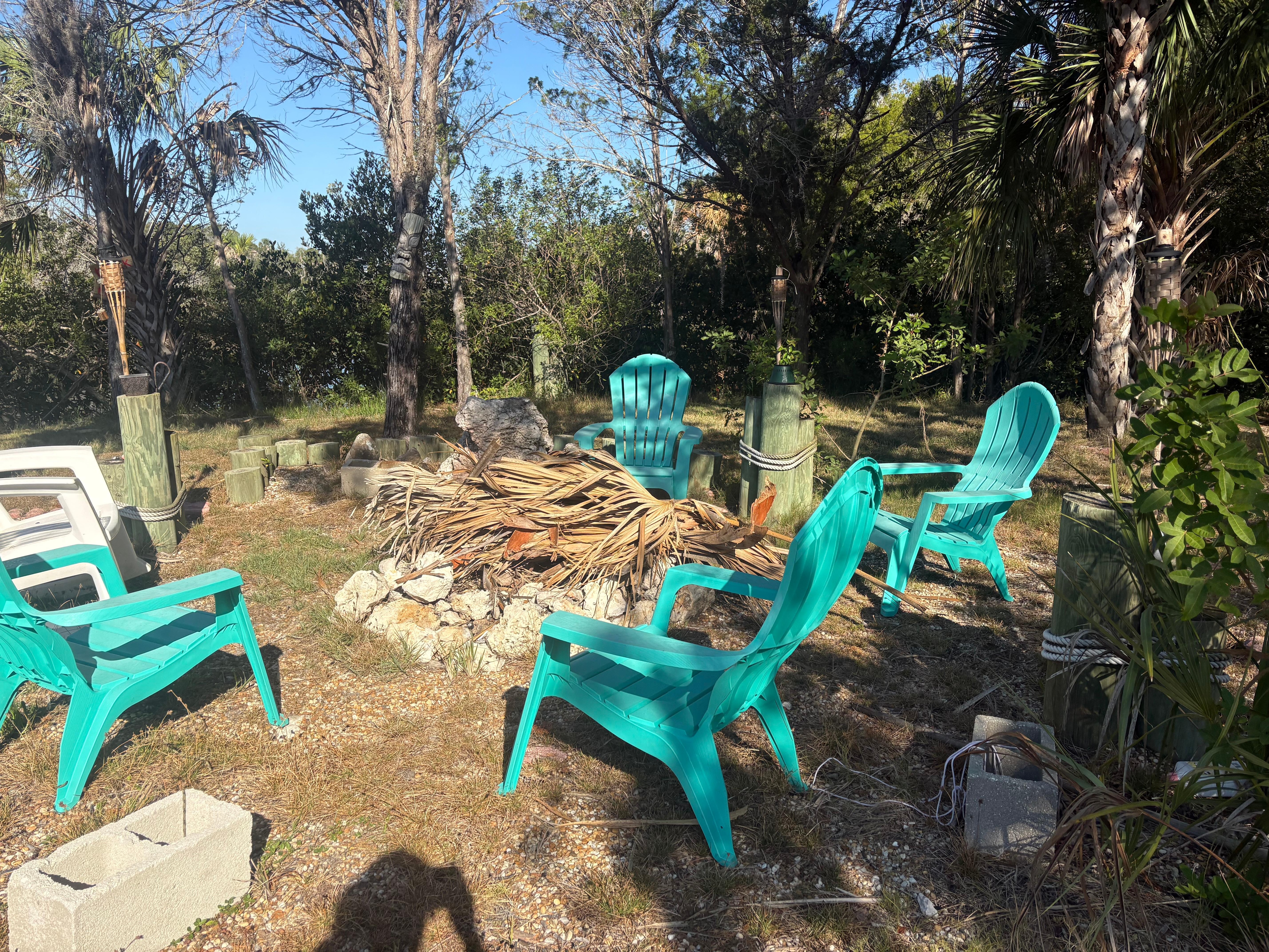 Lovely fire pit area. Unfortunately it was to windy during our visit. 