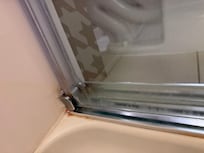 Rust and pink mildew in shower