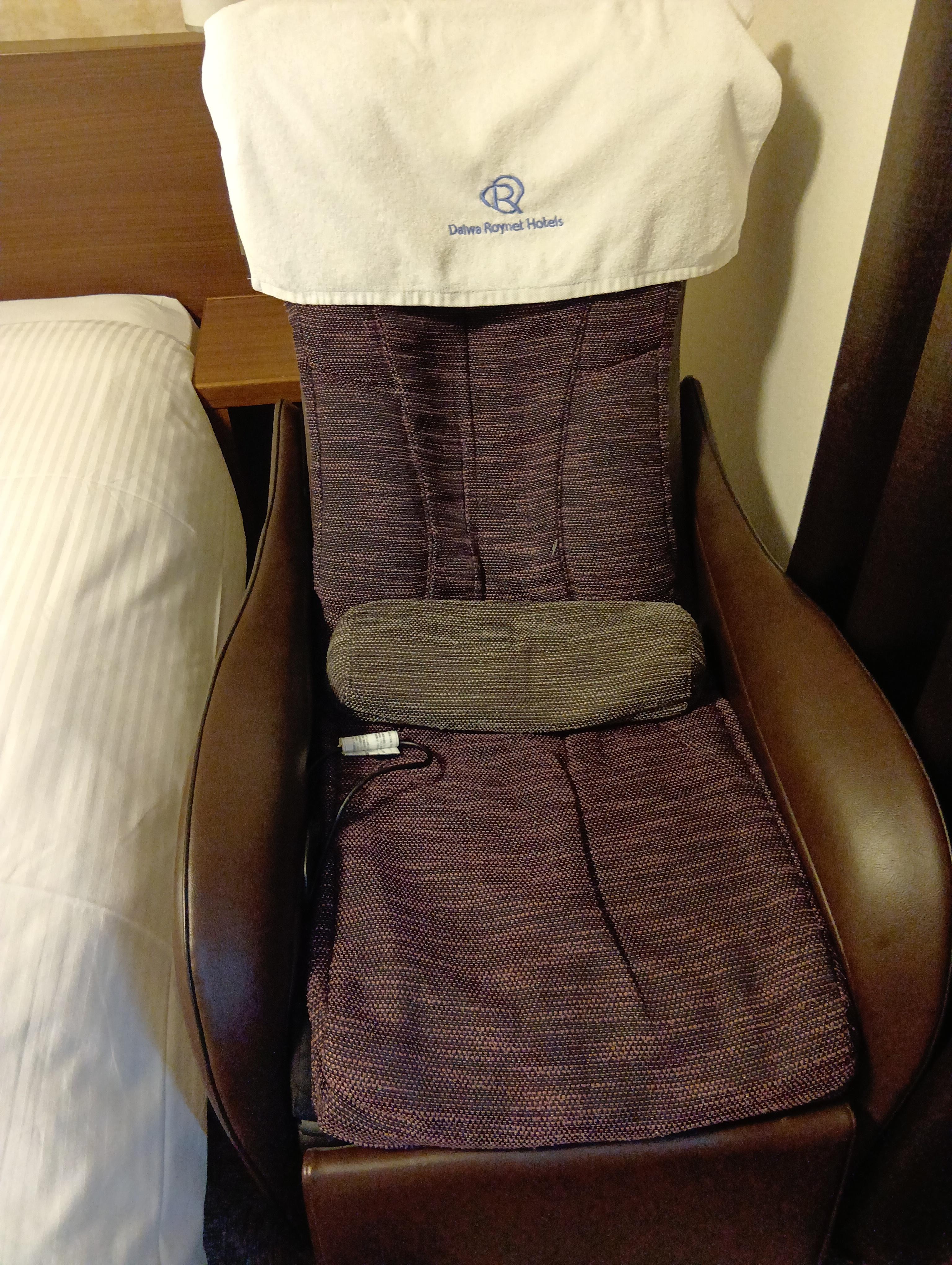 無料マッサージチェアがありました。