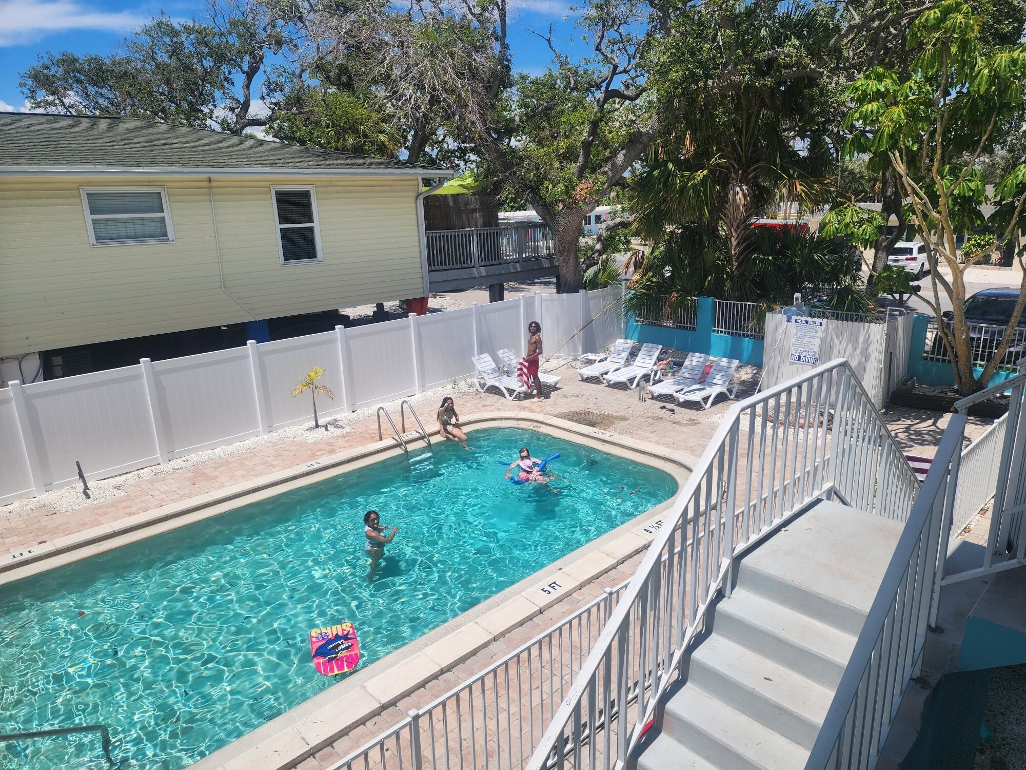 Beautiful pool area. We enjoyed the view from Upper balcony