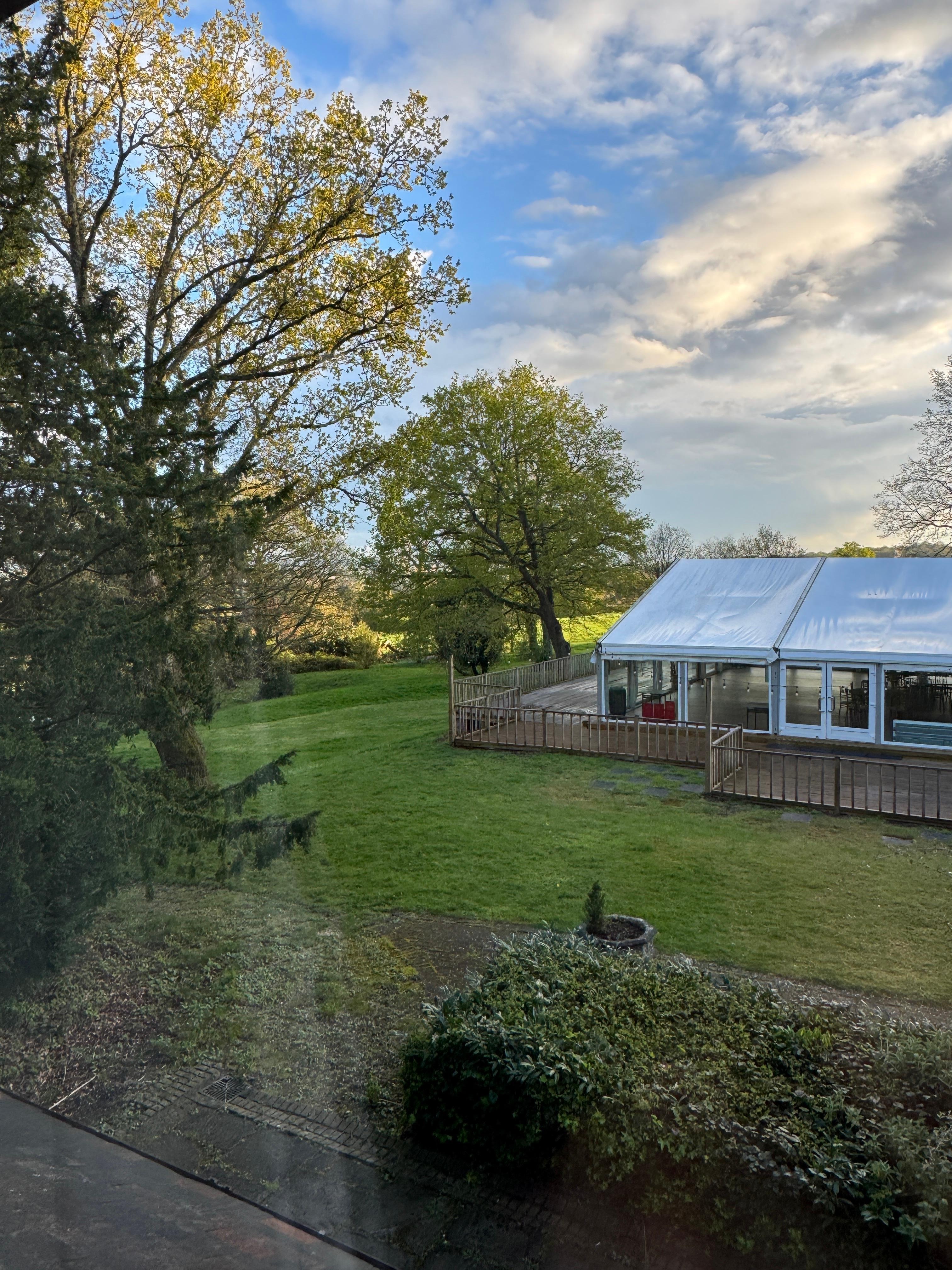 View from hotel room. 