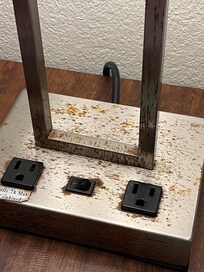 Rusted light fixture