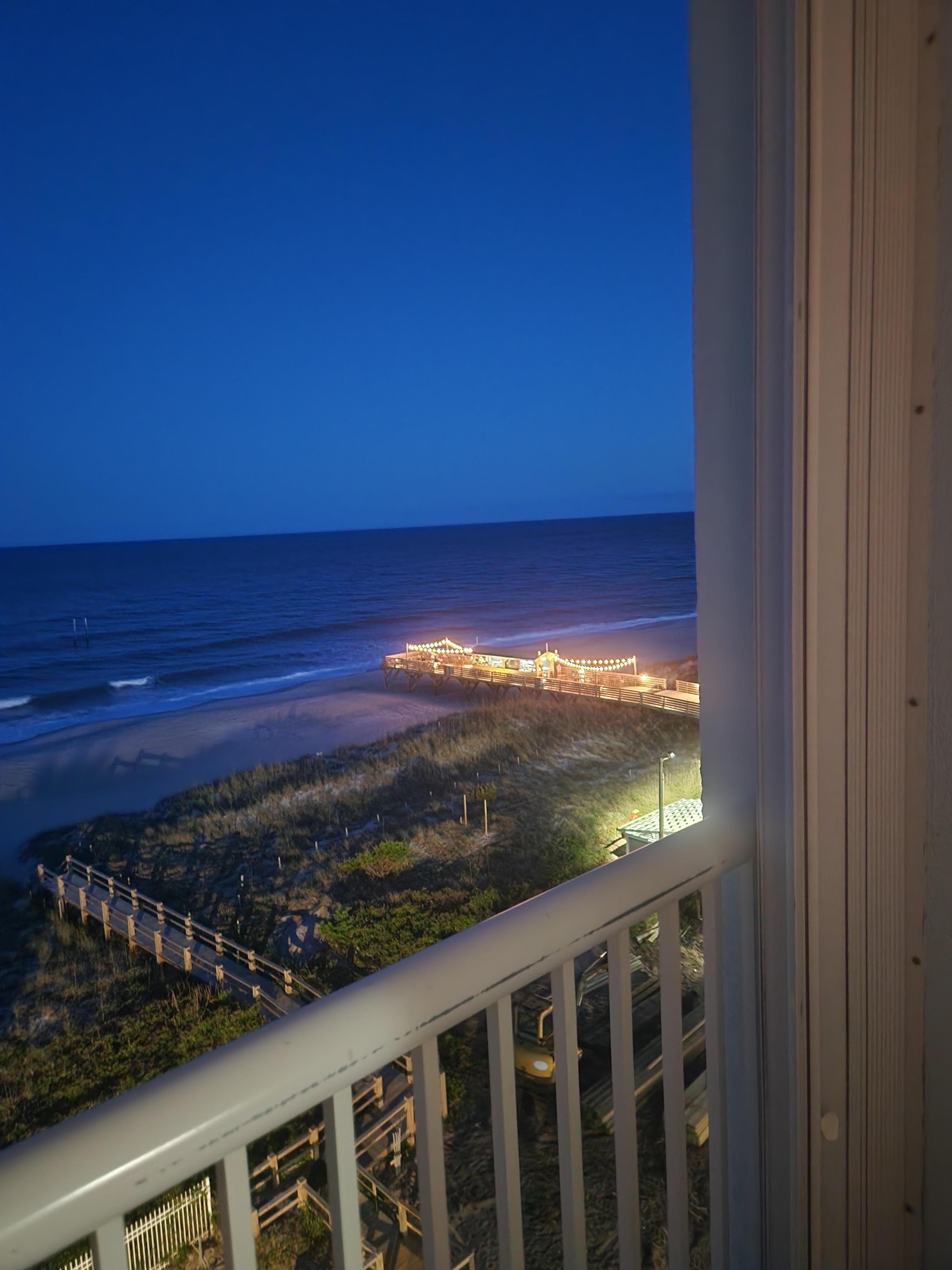 The pier from our balcony 
