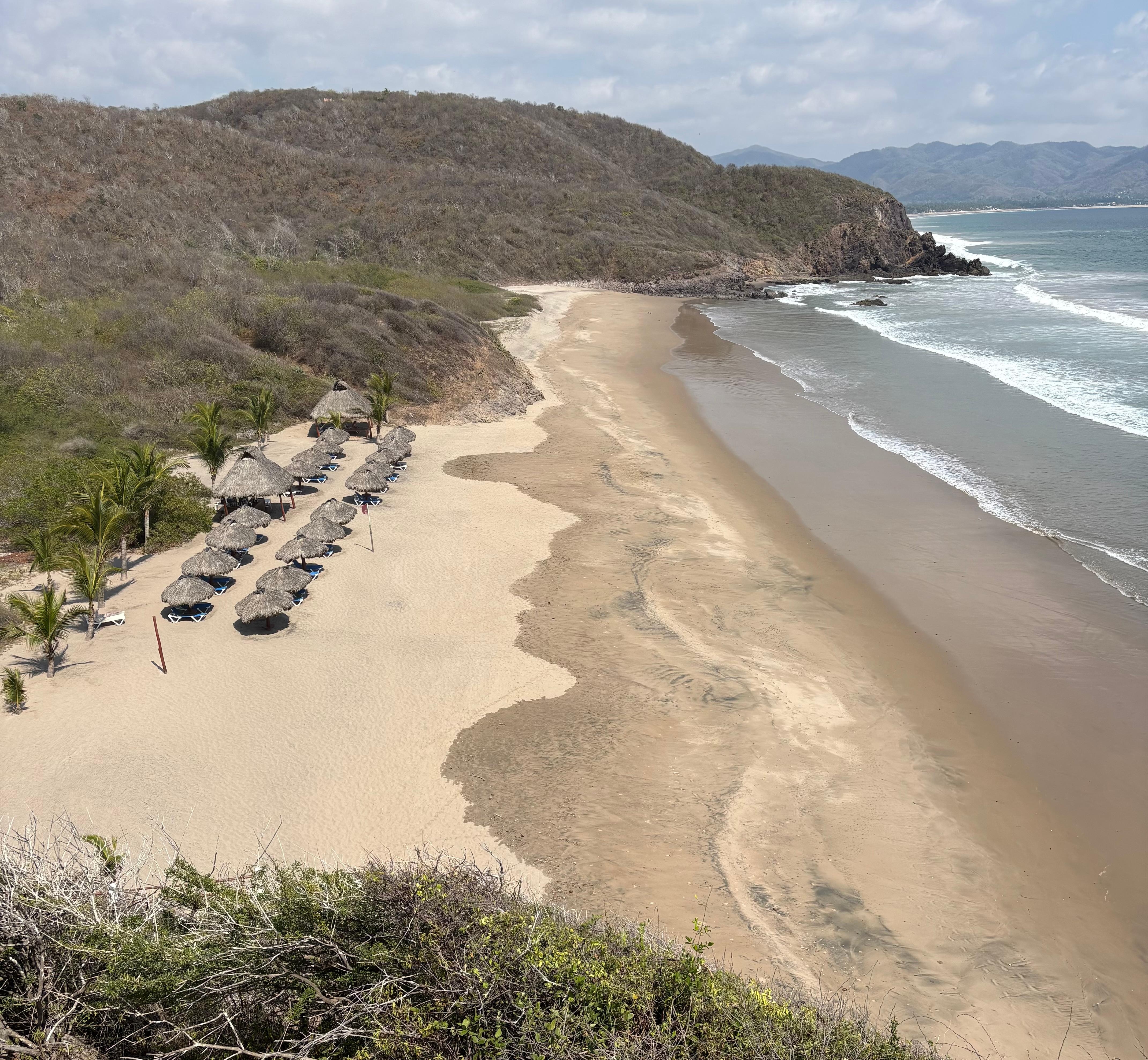 A nice view of the beach from our bedroom.