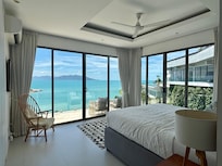 Schlafzimmer mit Blick