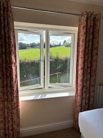 Uitzicht vanuit de slaapkamer