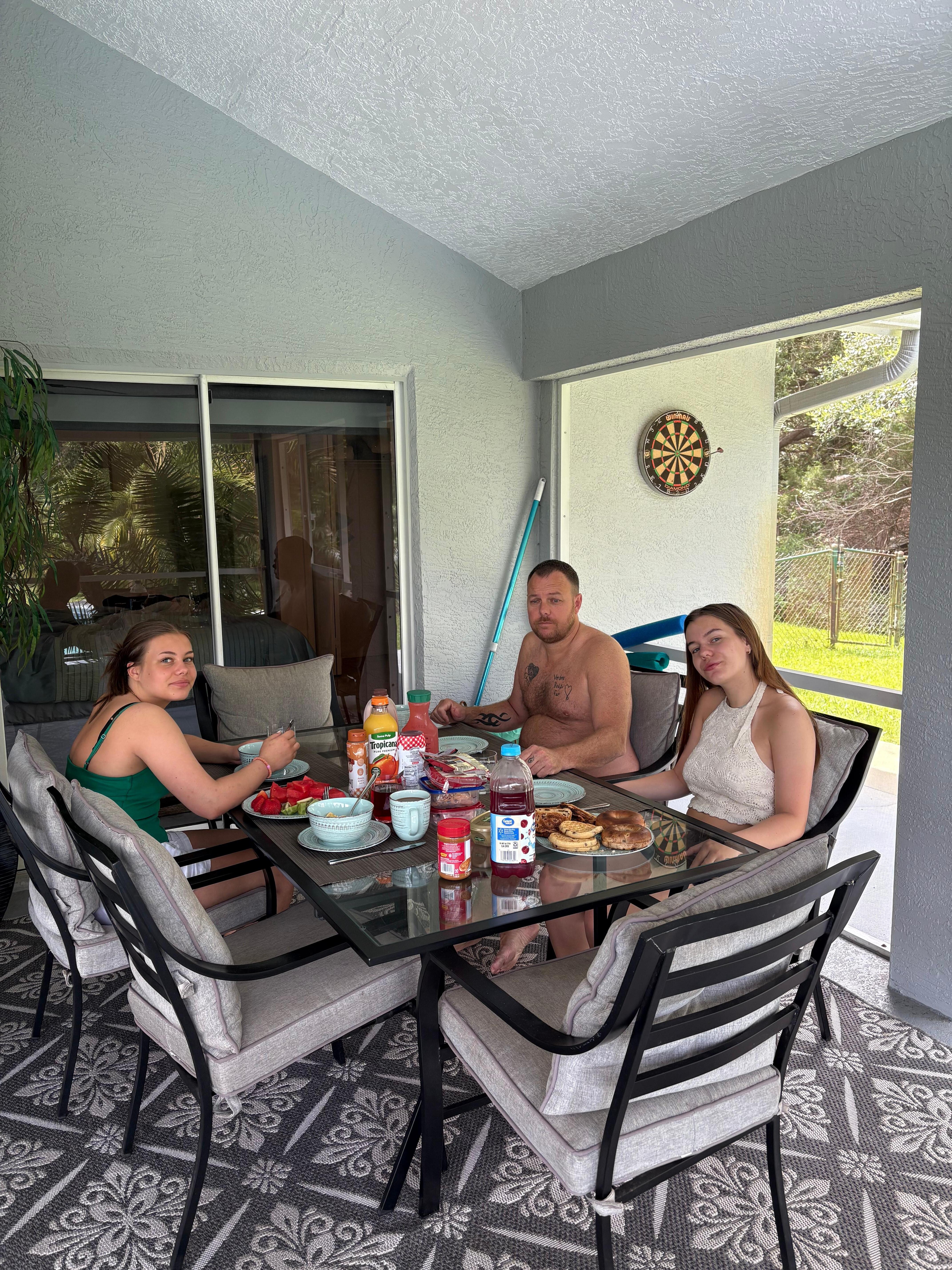 Dinner at the patio 