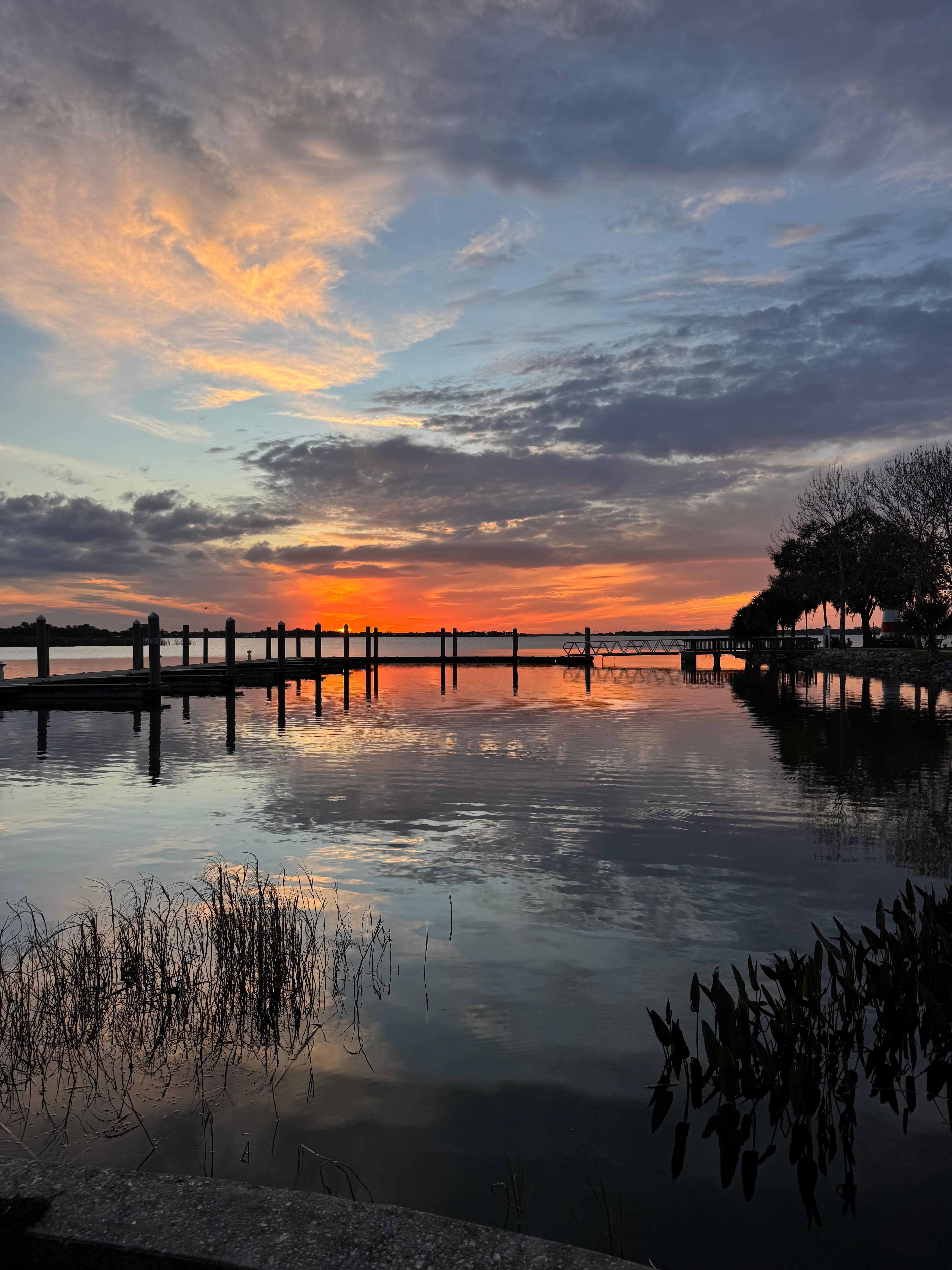 Beautiful sunset at Lake Dora