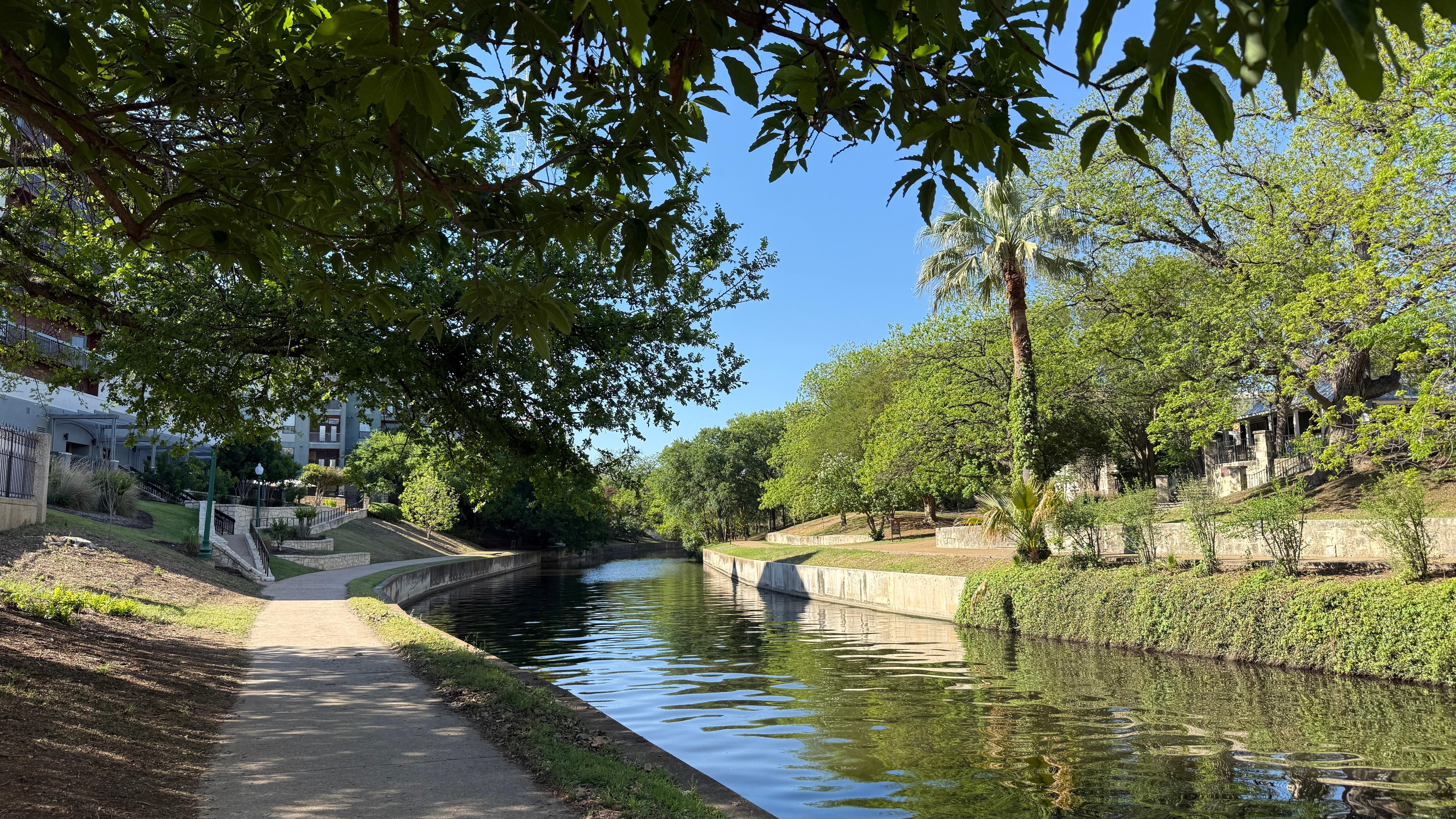 Back of hotel/river walk