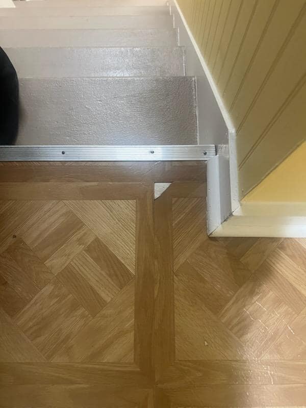 Flooring ripped upstairs 