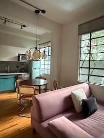 Cuisine et salon cosy